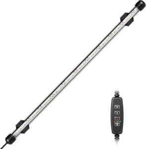 Aquarium LED Verlichting 47 cm – Dompelbare Volspectrum Verlichting – Kleur Veranderend met Afstandsbediening – Voor Zoetwateraquaria
