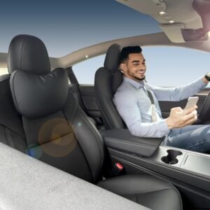 Nekkussen voor auto met verstelbare band en ergonomische hoofdsteunondersteuning
