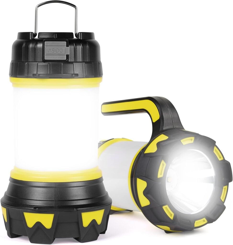 LED campinglamp, waterdichte oplaadbare kampeerlamp met meerdere lichtmodi voor nachtvisserij en outdoor gebruik