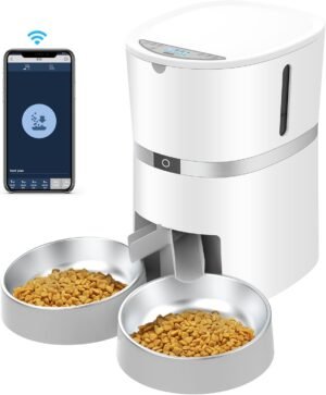 Automatische voerbak voor honden en katten met programmeerbare voertijden