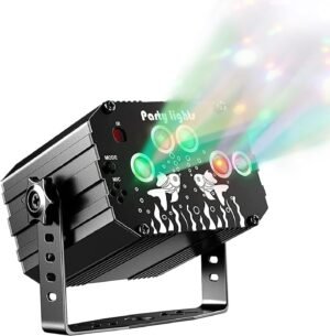 Geluidsgevoelige feestverlichting met stroboscoopeffect en dynamische podiumverlichting