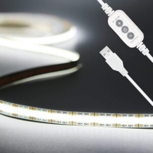 LED strip 5 meter met afstandsbediening, flexibele RGB verlichting en dimbare sfeerverlichting voor TV, slaapkamer en woonkamer