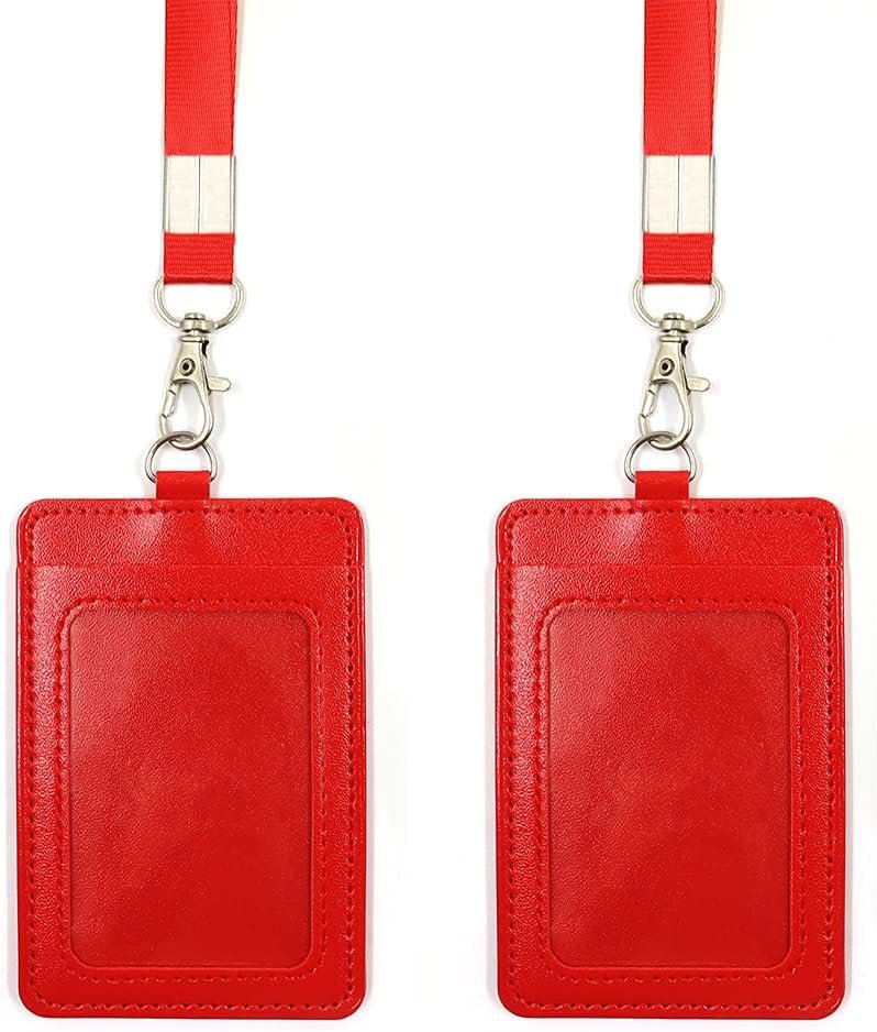 ID-badgehouder met kaarthouder en afneembaar sleutelkoord voor werk en school