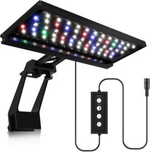 Aquariumverlichting LED 14W – Dimbare Aquarium LED Lamp met Timer – 7 Kleuren – Clipverlichting met 24/7 Modus