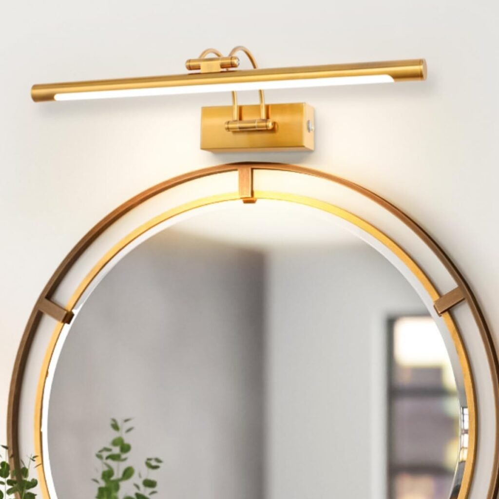 Moderne spiegelwandlamp voor badkamer en binnenverlichting bij spiegel of schilderij