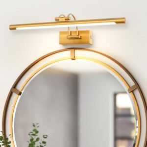 Moderne spiegelwandlamp voor badkamer en binnenverlichting bij spiegel of schilderij