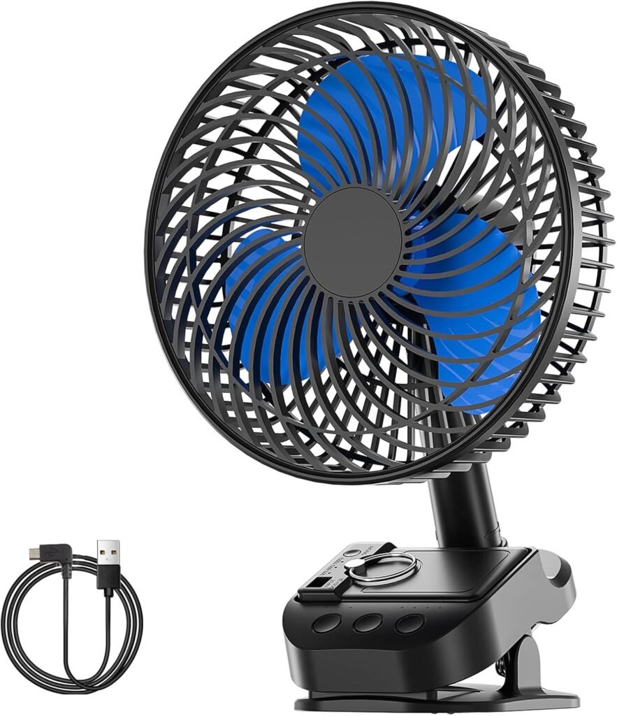 USB tafelventilator met timer en USB-aansluiting voor luchtcirculatie