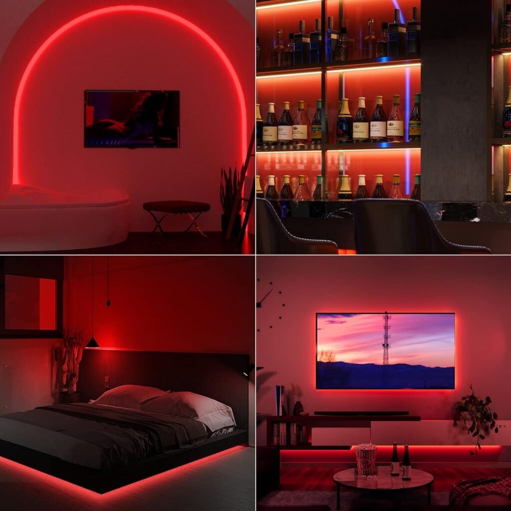 TV Achtergrondverlichting LED Strip - Dimbaar Warm Wit 3000K - COB LED Band - 2 Meter, USB 5V