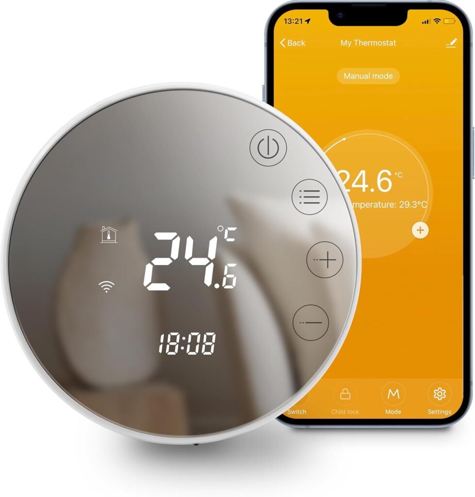 Programmeerbare slimme thermostaat met digitaal scherm voor vloerverwarming