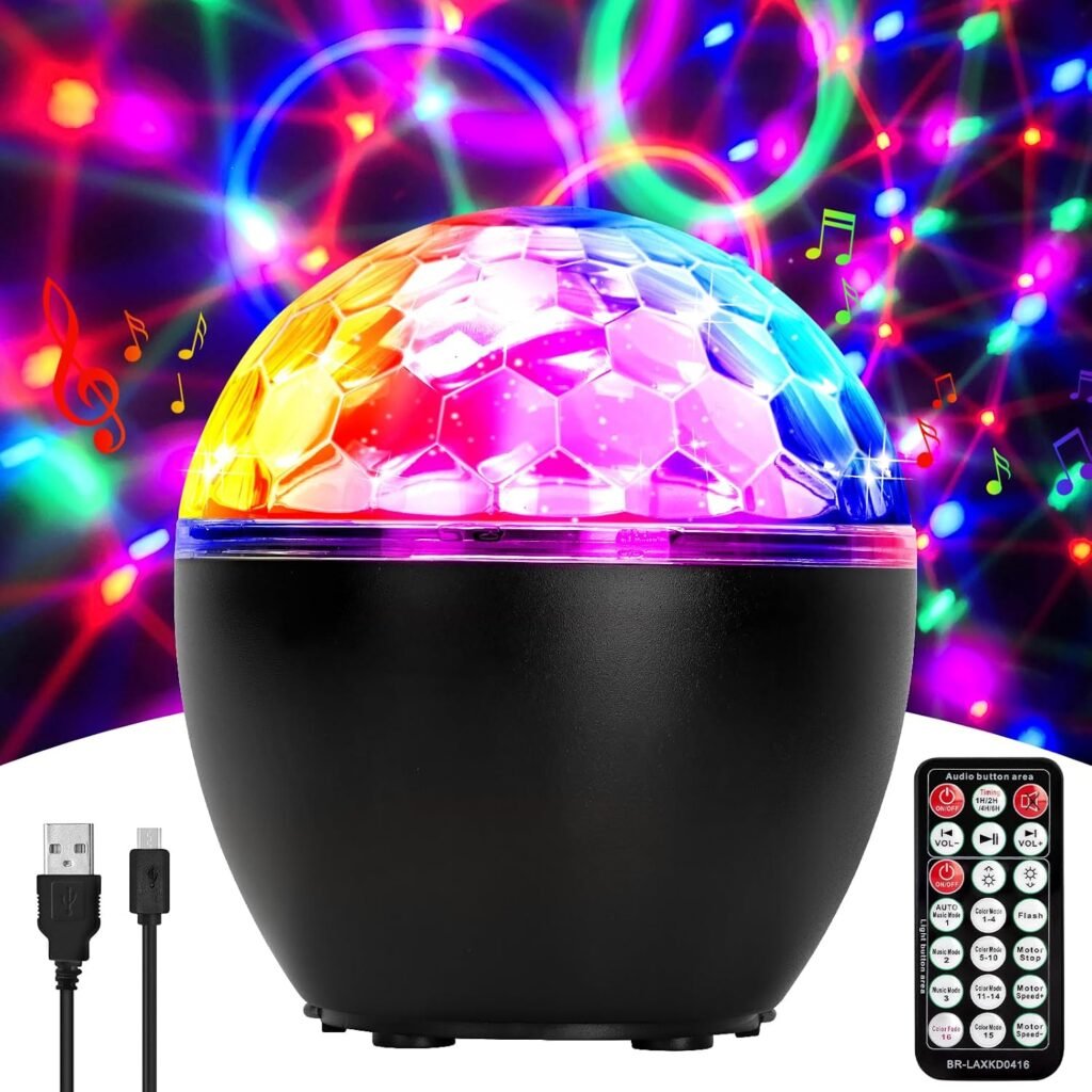 LED discobal met muziekgestuurde lichteffecten voor feesten en verjaardagen