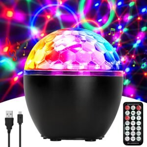 LED discobal met muziekgestuurde lichteffecten voor feesten en verjaardagen