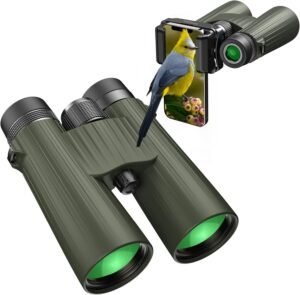 12×50 Verrekijker – Hoge Vergroting voor Natuurobservatie – Multi-Coated Optiek – 50 mm Lensdiameter