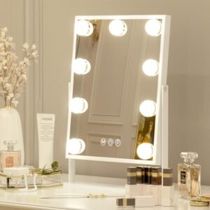 Hollywood make-up spiegel met verlichting en instelbare helderheid