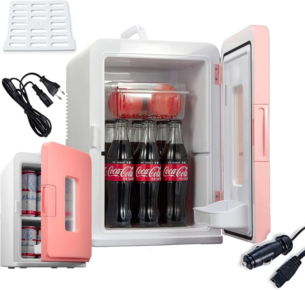 Draagbare minikoelkast met koel- en verwarmingsfunctie voor slaapkamer, kantoor en auto, compact en stil ontwerp