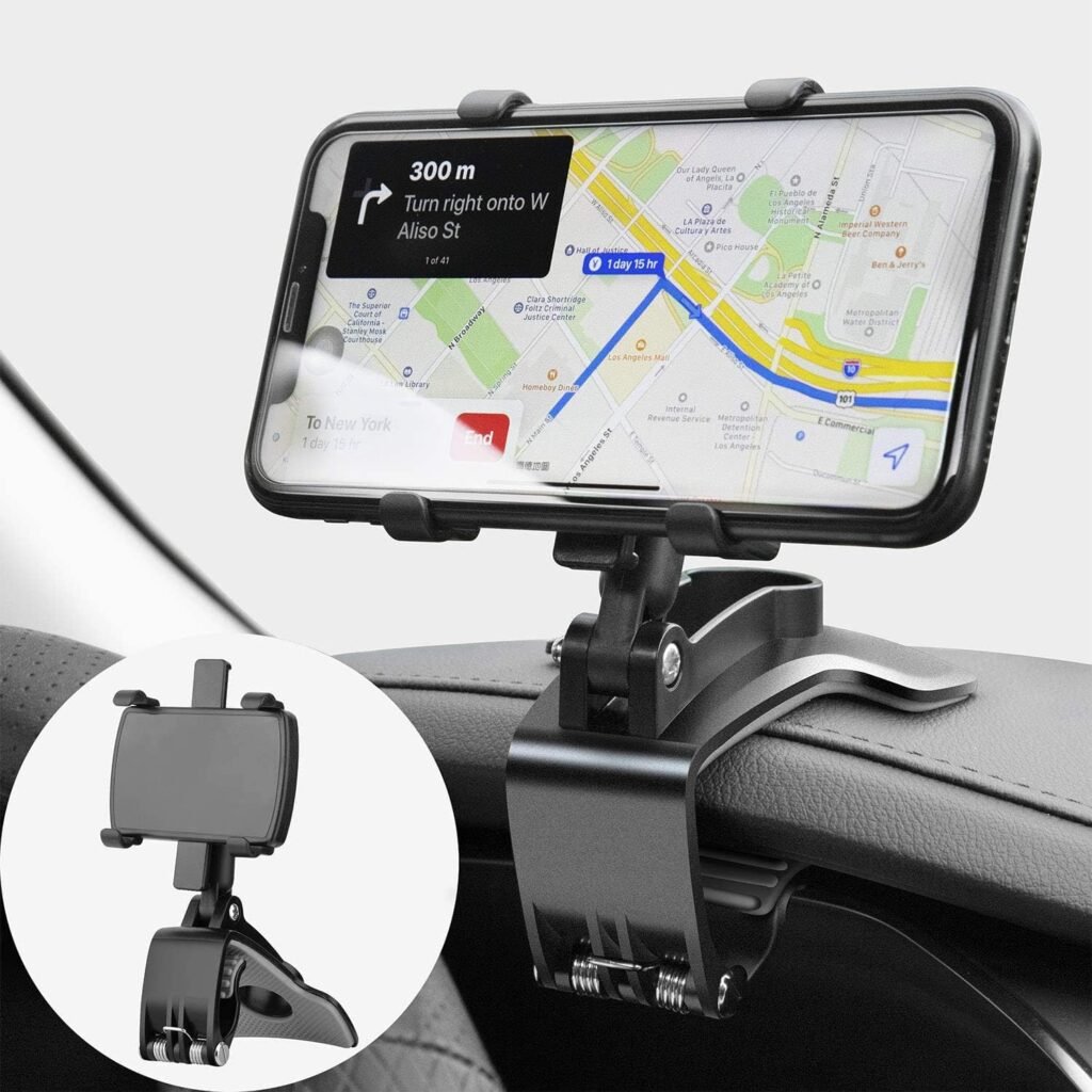 Verstelbare autotelefoonhouder met universele compatibiliteit en veilige grip voor in de auto