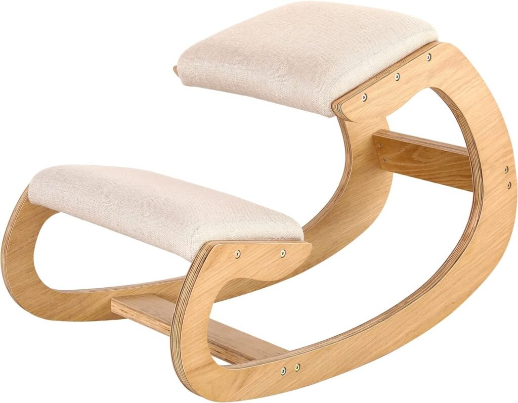 Ergonomische kniestoel voor gezonde zithouding, meditatie en yoga, in hoogte verstelbaar