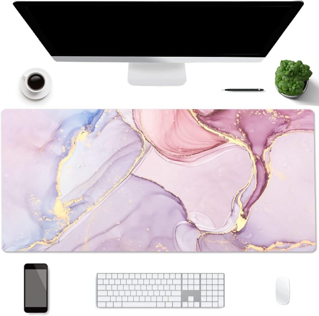 Dubbelzijdige bureau-onderlegger 90x40 cm, waterdichte antislip bureau mat