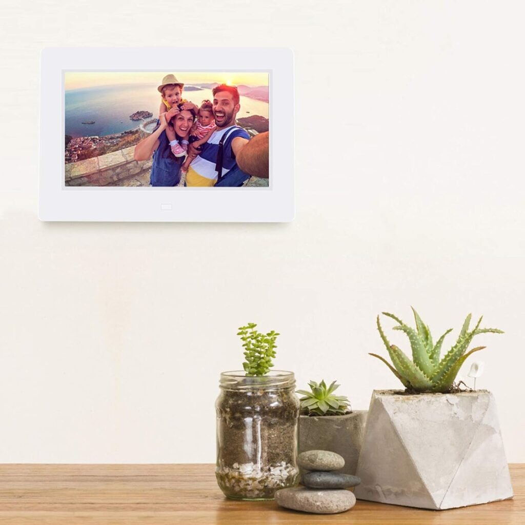 Elektronische fotolijst 7 inch met afstandsbediening en luidspreker