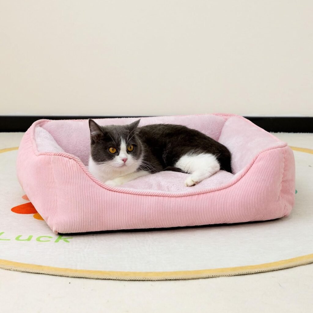 Ademend kattenbed en hondenmand met kokosvezelvulling, 74 x 44 cm