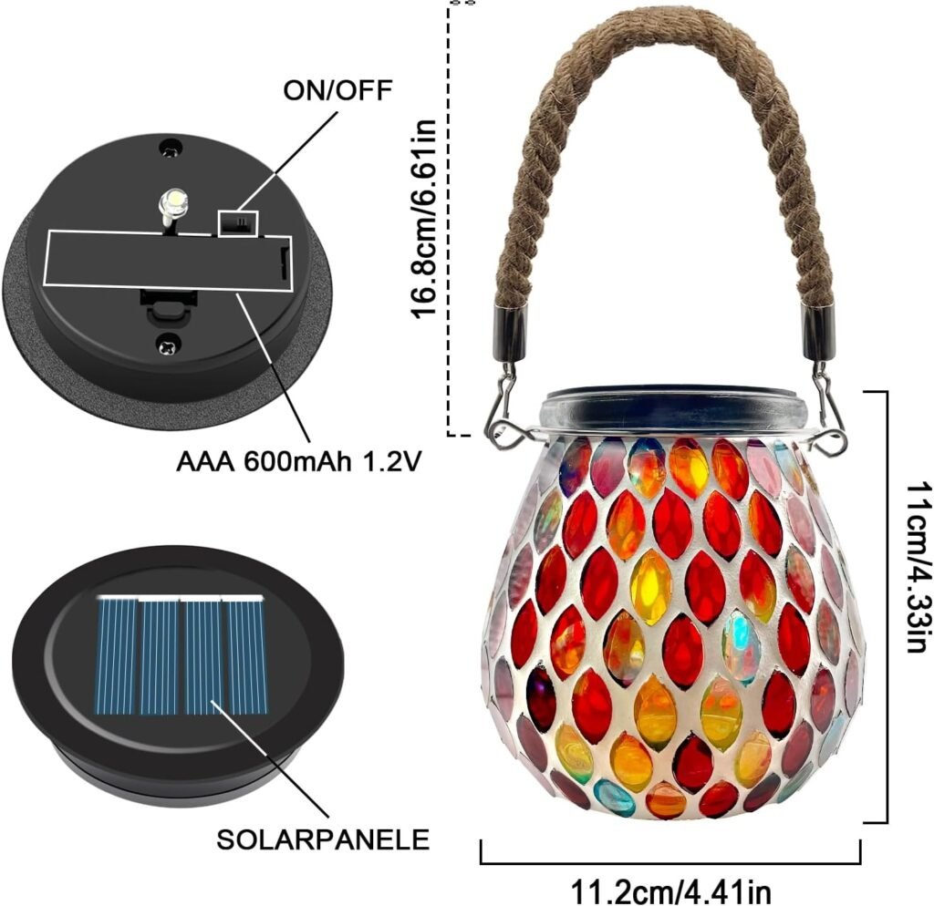 Tuinverlichting op zonne-energie lichtketting met automatische sensor en waterbestendige LED-verlichting