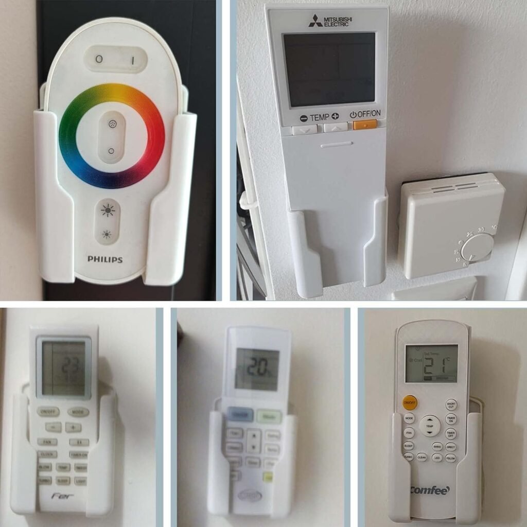 Zelfklevende afstandsbedieninghouder voor airco en tv, wandmontage, multifunctioneel