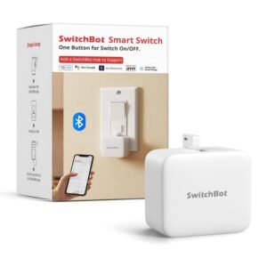 Smart switch button pusher wit met Bluetooth app- en timerbesturing