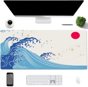 Dubbelzijdige bureau-onderlegger 90 x 40 cm, waterdichte antislip bureau mat