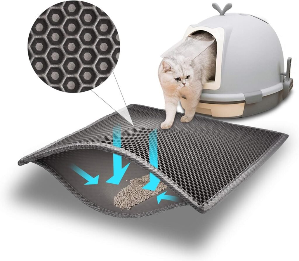 kattenbakmat met dubbellaags ontwerp voor kattenbakvulling opvang