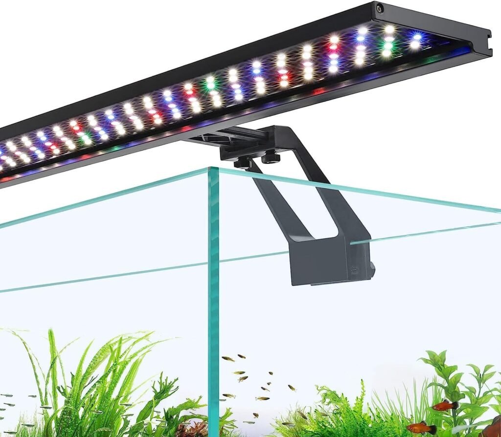 LED aquariumverlichting met zonsopgang, zonsondergang en maanstand voor zoetwateraquaria