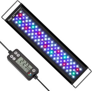 Aquariumverlichting voor zoetwateraquarium 76-91 cm met instelbare verlichtingscyclus en eenvoudige bediening