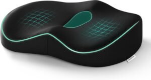 Orthopedisch Zitkussen Ergonomisch – Staartbeen Zitkussen voor Rug en Bekken – Zitkussen voor Bureaustoel en Computerstoel – Comfortabele Ondersteuning
