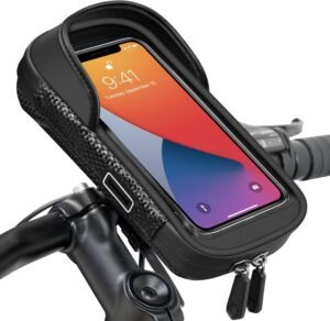 Fiets Telefoonhouder Waterdicht – Fietsstuurtas met Telefoonvak – Stuurbevestiging voor Smartphones – 7 Inch – 20 x 10,5 x 7 cm