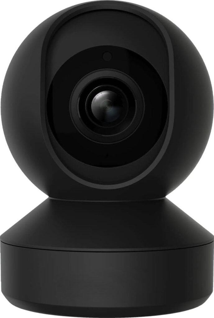 WiFi beveiligingscamera binnen 4MP met pan tilt, 2.4/5GHz WiFi en IR nachtzicht zwart