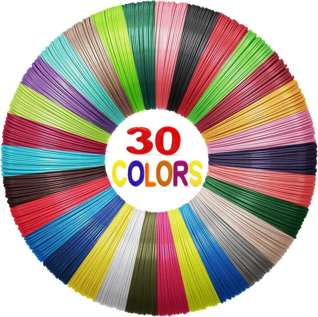 3D-pen navullingen van PLA, set van 20 kleuren, 1,75 mm diameter, 5 meter per navulling