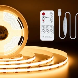 LED strip met afstandsbediening, 5 meter, RGB en dimbaar voor TV, slaapkamer en woonkamer