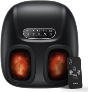 Voetmassageapparaat met Verwarming – Elektrisch Massageapparaat – 6 Massageprogramma’s – Instelbare Compressie en Intensiteit – Voor Vermoeide Voeten