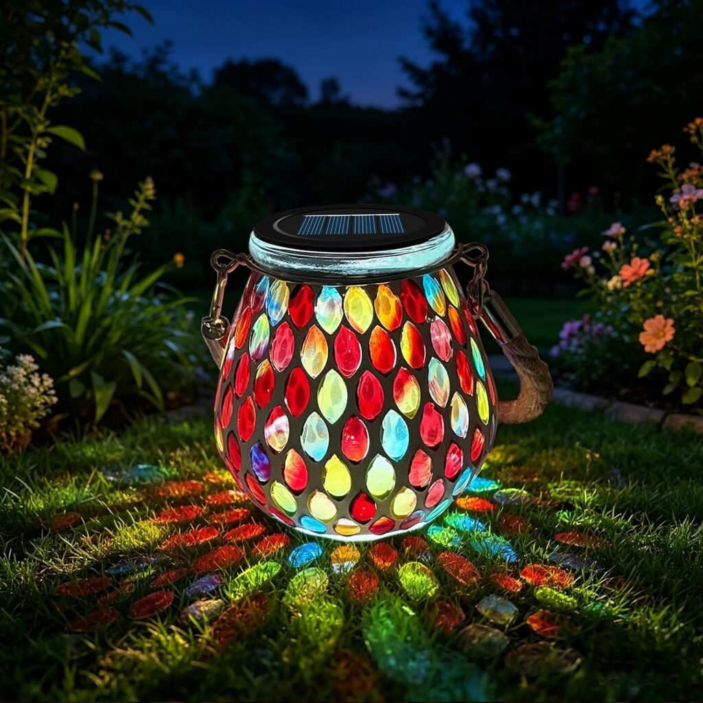 Tuinverlichting op zonne-energie lichtketting met automatische sensor en waterbestendige LED-verlichting