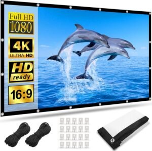 Opvouwbaar projectiescherm 120 inch voor films en presentaties