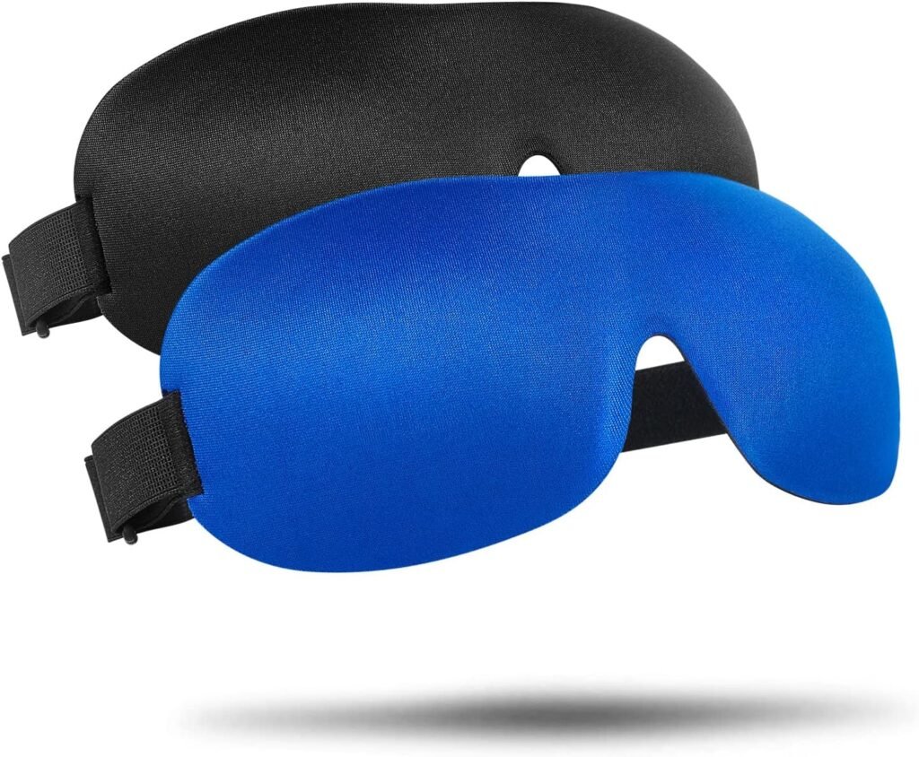 Verstelbaar slaapmasker voor diepe slaap, lichtblokkerend en comfortabel voor mannen en vrouwen