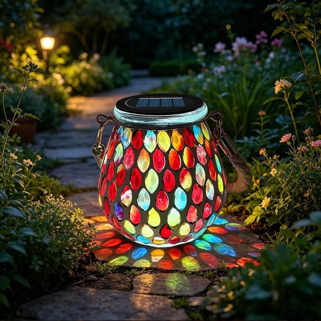Tuinverlichting op zonne-energie lichtketting met automatische sensor en waterbestendige LED-verlichting