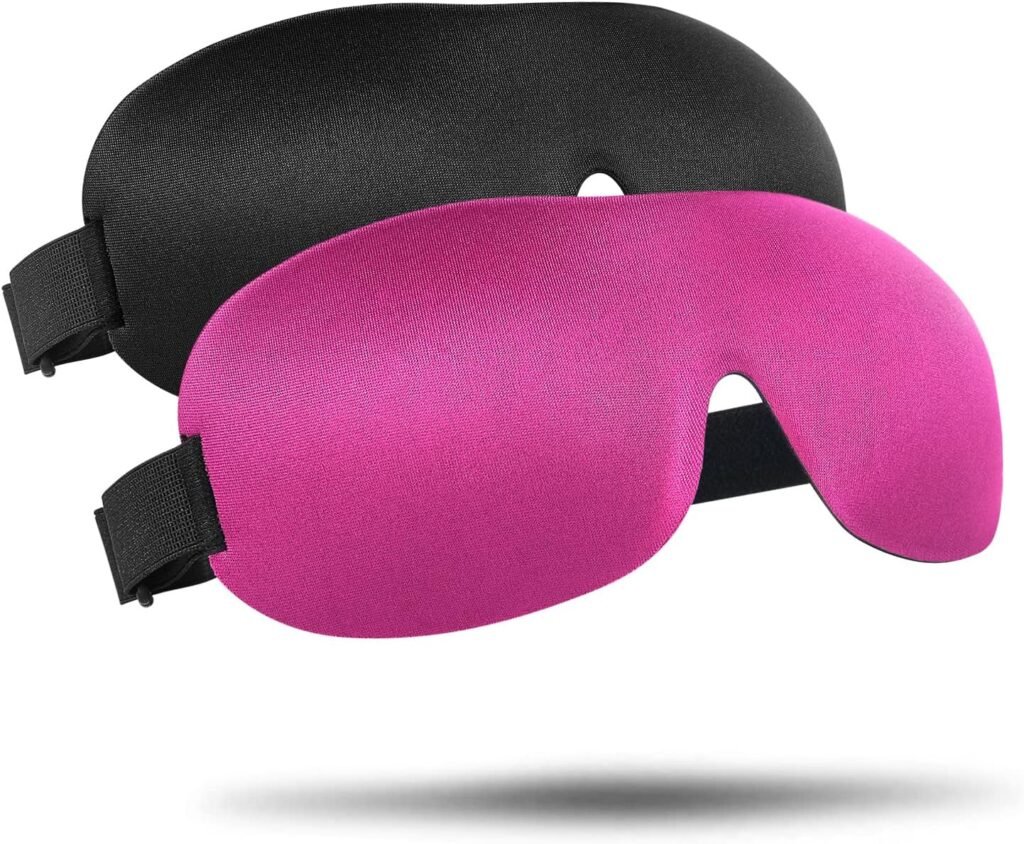Verstelbaar slaapmasker voor diepe slaap, lichtblokkerend en comfortabel voor mannen en vrouwen