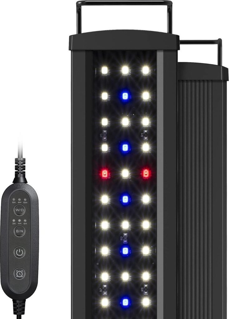 LED aquariumverlichting volledig spectrum voor aquatische planten, energiezuinige heldere en kleurrijke aquariumlamp