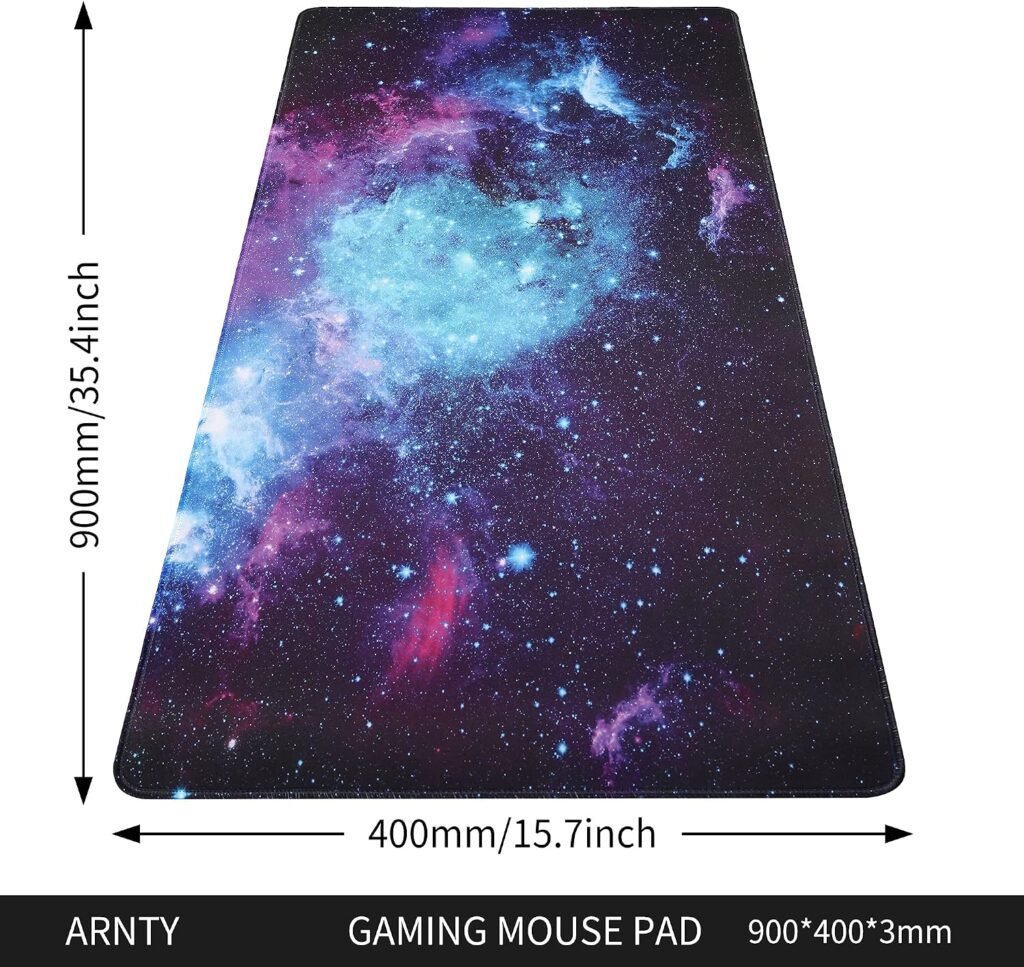 XXL gaming muismat met galaxie ontwerp en antislip ondergrond