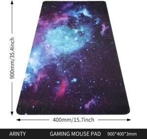 XXL gaming muismat met galaxie ontwerp en antislip ondergrond