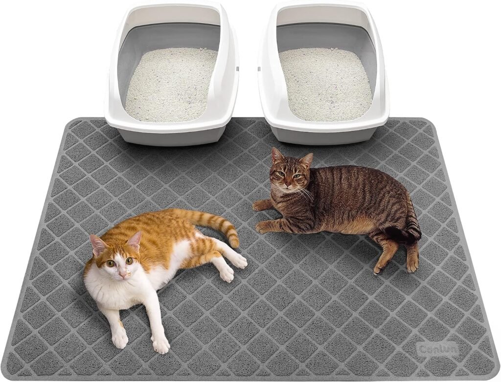 Kattenbakmat met honingraatpatroon, urinebestendige en waterdichte onderlegger voor kattenbakken
