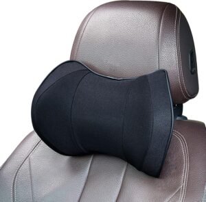 Autokussen met Traagschuim - Ergonomisch Reiskussen voor Auto - Comfortabele Hoofdsteun - 1 Stuk