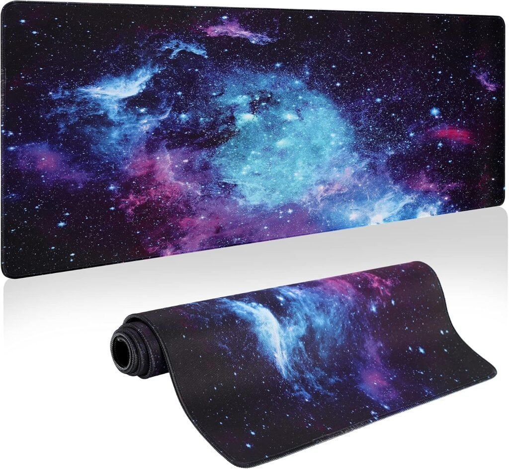 XXL gaming muismat met galaxie ontwerp en antislip ondergrond