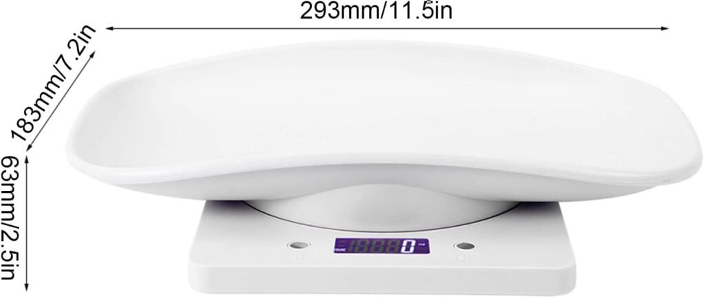 Babyweegschaal - Elektronische Zuigelingenweegschaal met Antislipmat - Nauwkeurig Wegen - Voor Baby's en Ouders