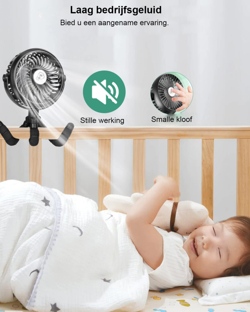 Verstelbare USB-ventilator voor stille en effectieve verkoeling met compact ontwerp en USB-aansluiting
