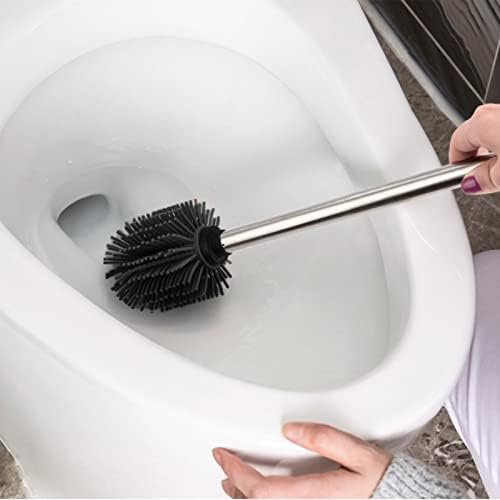Siliconen toiletborstel set voor hygiënische toiletpotreiniging